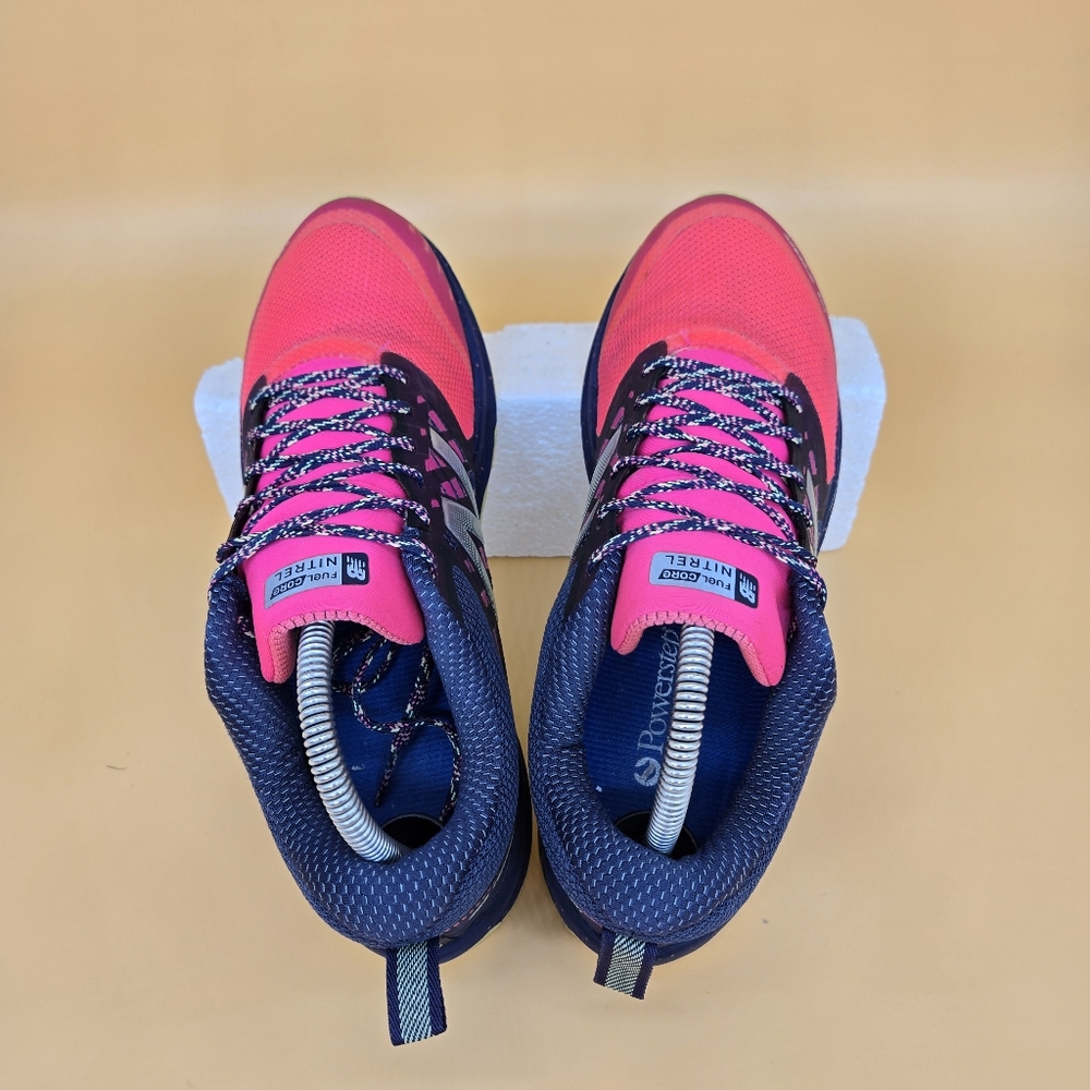 New Balance Women's Pink and Navy Running Shoes - Picture 5 of 8